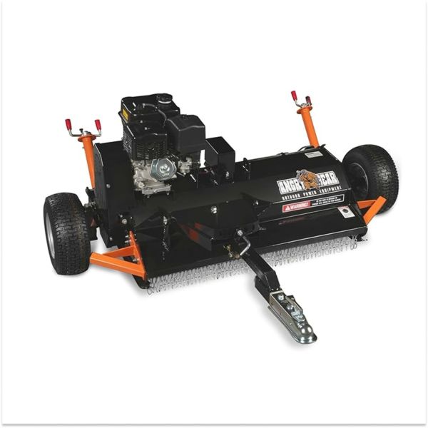 MechMaxx 48" Tow-Behind ATV Offset Flail Mower 15HP 459cc E-start Gas Engine Powered